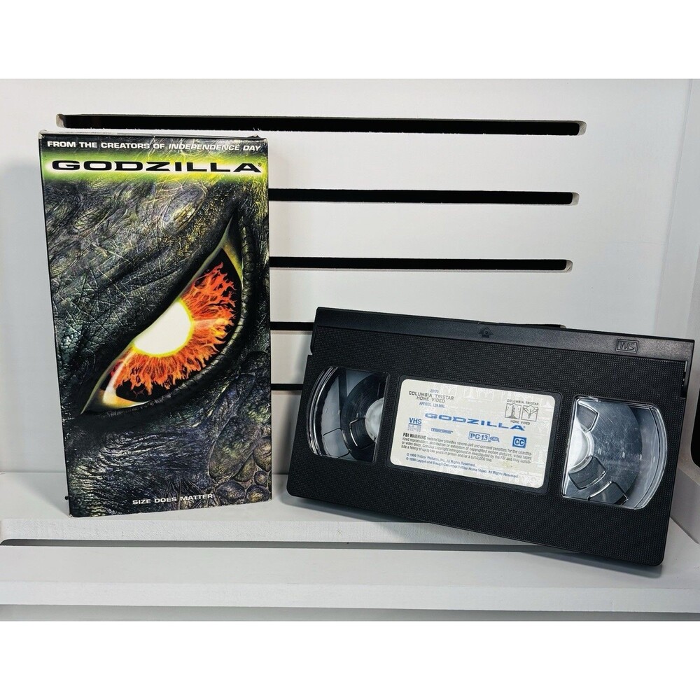 Godzilla Science Fiction Movie Vintage 1998 VHS Tape Original First Release